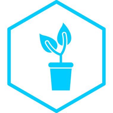 bitki simgesi vektör illüstrasyonu