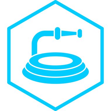 Musluk ikonu. Web için havuz banyosu vektör simgelerinin basit çizimi