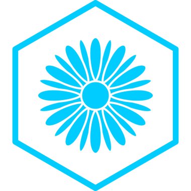 çiçek simgesi vektör illüstrasyonu