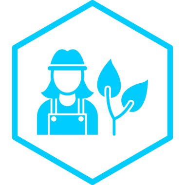 Bitki ikonlu çiftçi