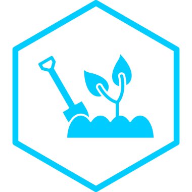 Bitki simgesinin vektör illüstrasyonu