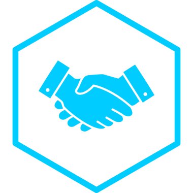 El sıkışma simgesi, vektör illüstrasyonu