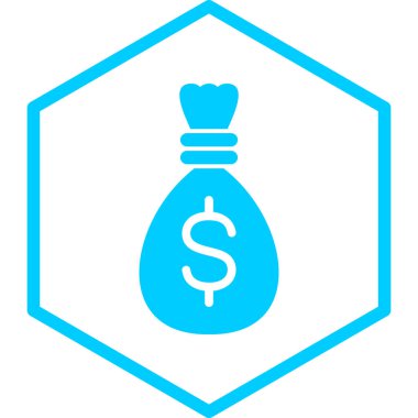 Dolar işareti simgesi, vektör çizimi