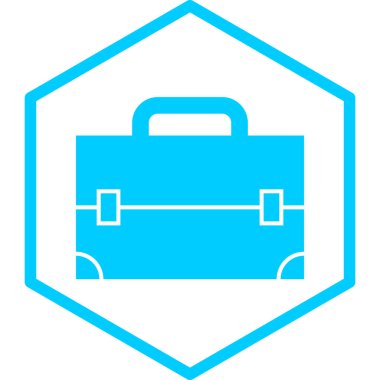 evrak çantası simgesi, vektör illüstrasyonu