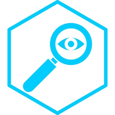 büyütme cam vektör simgesi