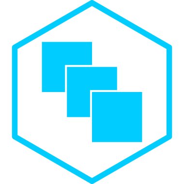 Mavi ve beyaz kare çerçevenin vektör illüstrasyonu