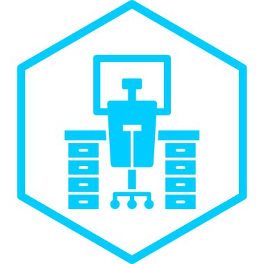 Hastane. Web simgesi basit illüstrasyon