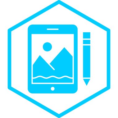 Tablet modern simgesinin vektör illüstrasyonu