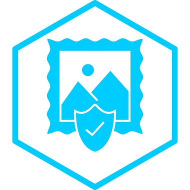 Modern resim simgesinin vektör illüstrasyonu