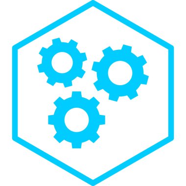 dişli simgesi vektör illüstrasyonu