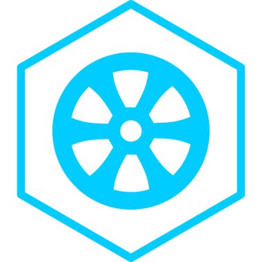 Wheel modern simgesinin vektör illüstrasyonu