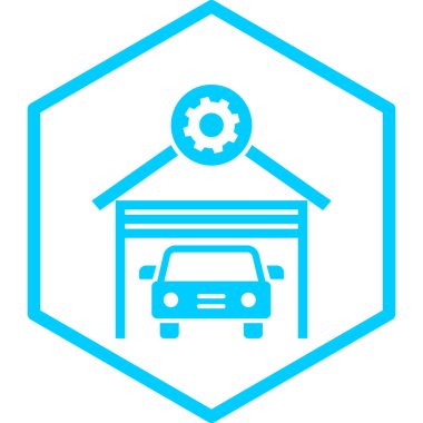 Araba garajı. Web simgesi