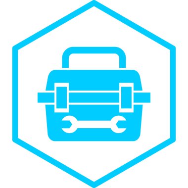 araç kutusu simgesi, vektör illüstrasyonu