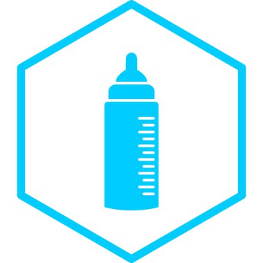 Bebek şişe ikonu. Web için basit besin vektör simgeleri çizimi