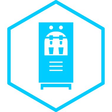 su makinesi simgesi, vektör illüstrasyonu basit tasarım 