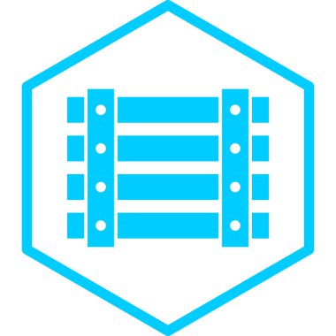 Çit simgesinin vektör illüstrasyonu