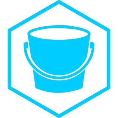 Kova. Web simgesi basit illüstrasyon