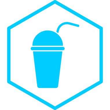 Kokteyl. Web simgesi basit illüstrasyon