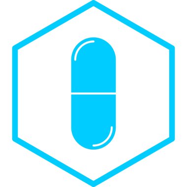 Hap. Web simgesi basit illüstrasyon