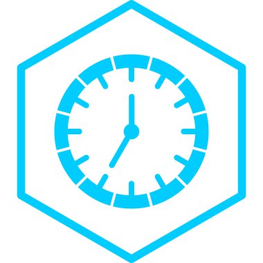 Saat simgesi vektör illüstrasyonu