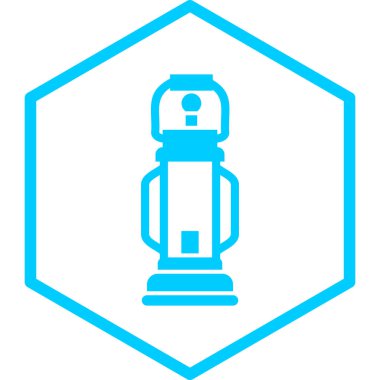 gaz lambası simgesi, vektör illüstrasyonu basit tasarım 