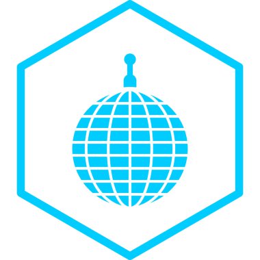 Dünya ikonu. Basit resimleme