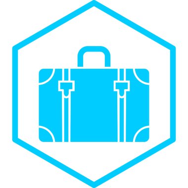 seyahat çantası. Basit resimleme