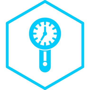 Saat. Web simgesi basit tasarım