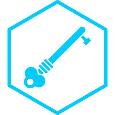 Anahtar simgesinin vektör illüstrasyonu