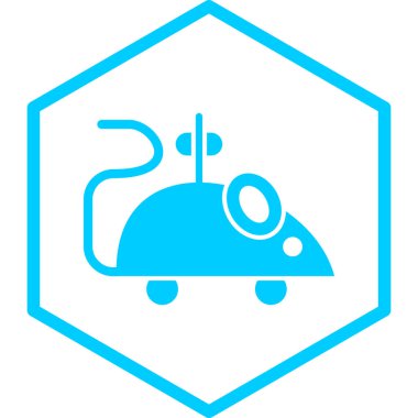 oyuncak fare simgesi, basit tasarım vektör çizimi