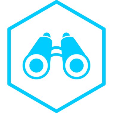 dürbün simgesi vektör illüstrasyonu