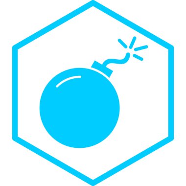 Bomba. Web simgesi basit illüstrasyon