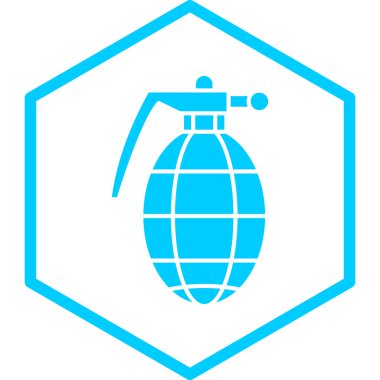 El bombası simgesi, vektör illüstrasyonu basit tasarım 