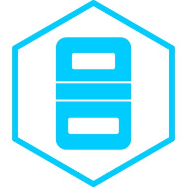 veritabanı. Web simgesi basit illüstrasyon