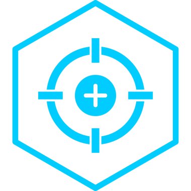 Hedef. Web simgesi basit illüstrasyon