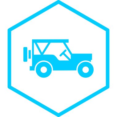 - Araba. Web simgesi basit illüstrasyon