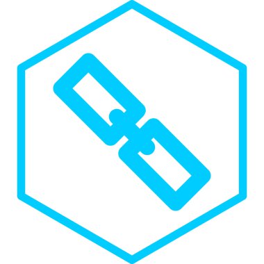 Bağlantı. Web simgesi basit illüstrasyon