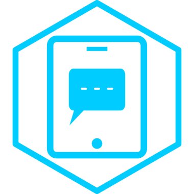 Konuş. Web simgesi basit illüstrasyon