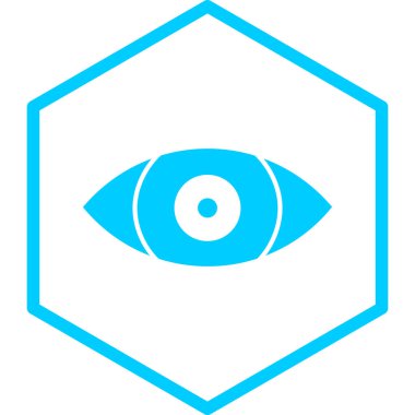 göz vektörü simgesi düz simge