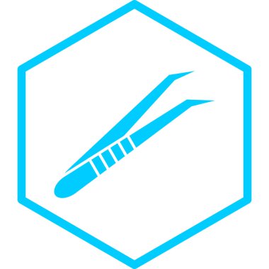 Cımbız simgesi, vektör illüstrasyonu basit tasarım