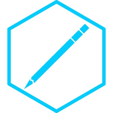 Kalem. Web simgesi basit tasarım