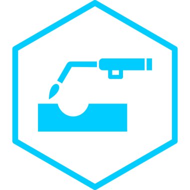 Kaynak simgesi, vektör illüstrasyonu basit tasarım