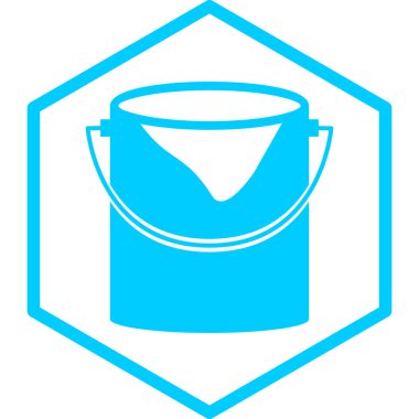 Kova. Web simgesi basit illüstrasyon