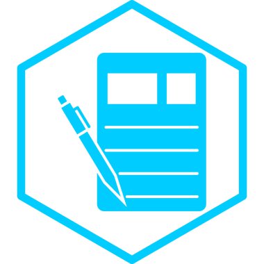 belge simgesi vektör illüstrasyonu