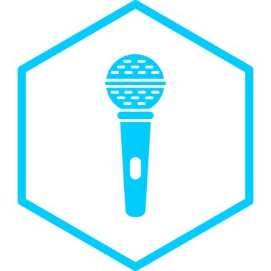 mikrofon simgesi vektör illüstrasyonu