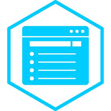 Tarayıcı penceresi. Web simgesi