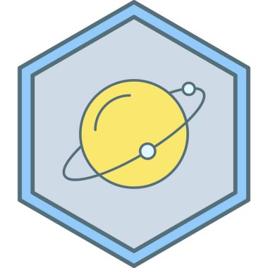 Gezegen simge vektör çizim