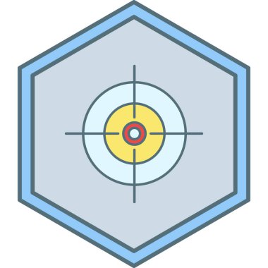 Hedef. Web simgesi basit illüstrasyon