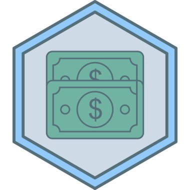 Dolar simgesi vektör illüstrasyonu