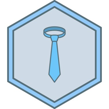 Kravat. Web simgesi basit illüstrasyon